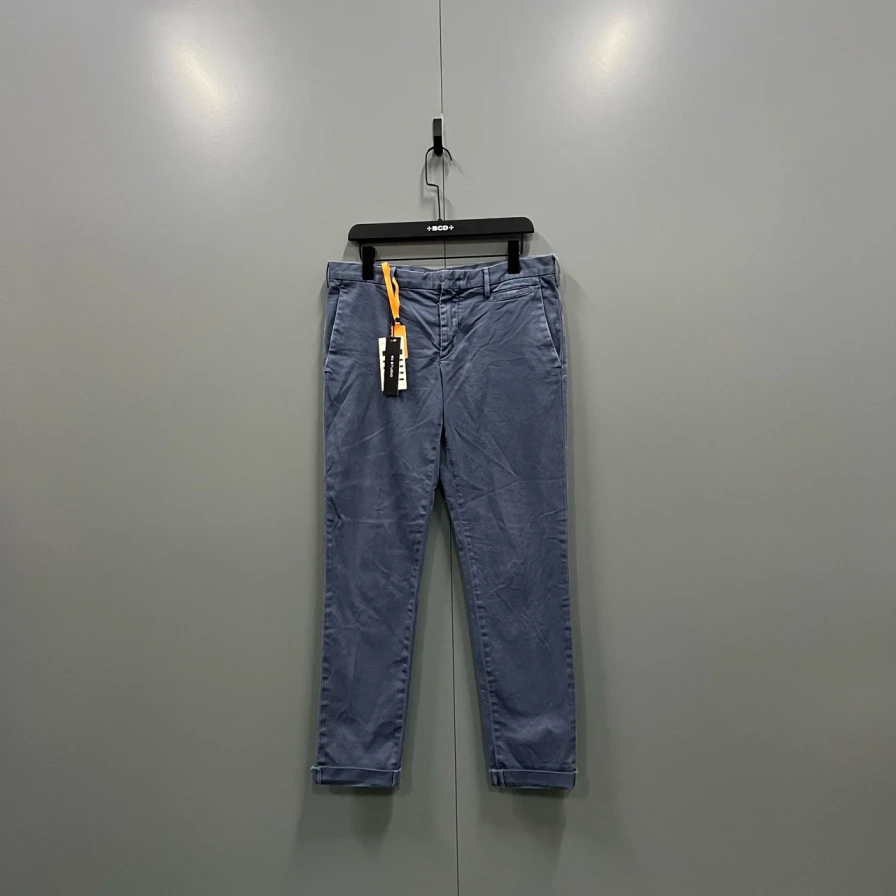 95新 Prada/普拉达 蓝色水洗长裤 48码/mg400530