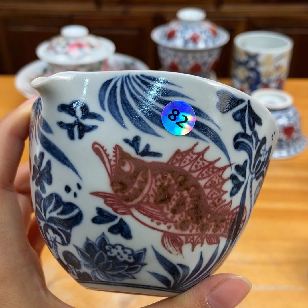 手绘现代茶具非古董