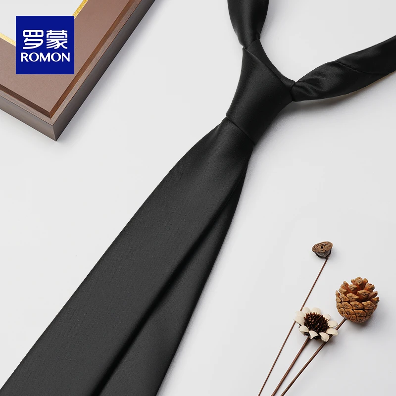 罗蒙领带男手打韩版6cm窄款正装职业休闲上班商务高档西装细领带