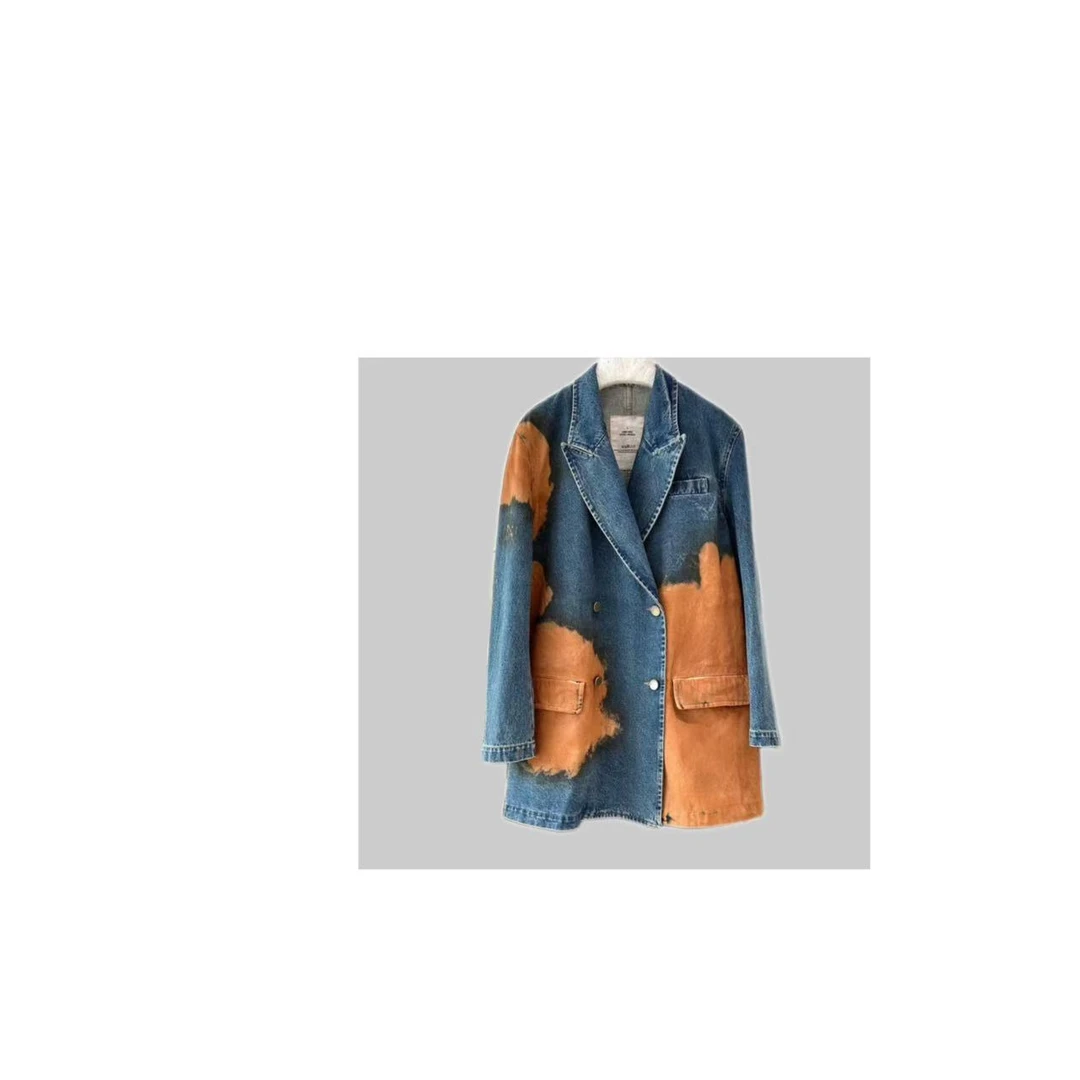 WENJI ｜油画复古牛仔西装外套