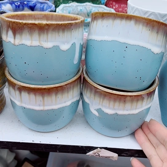 多肉绿植陶瓷花盆9.9包邮