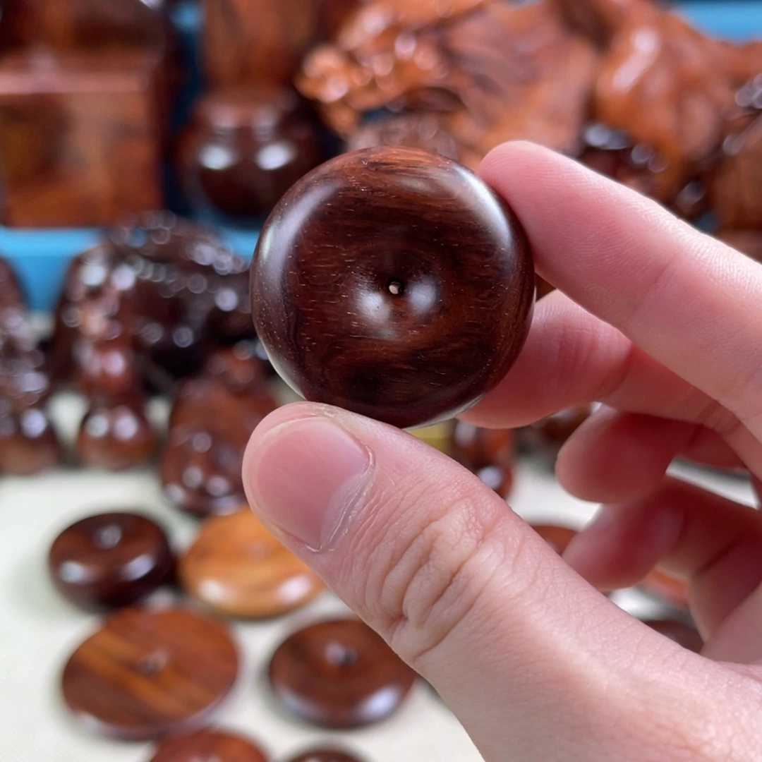 黄花梨/降香黄檀把件平安扣