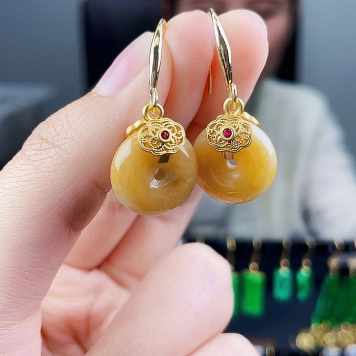 翡翠耳饰未镶嵌饰品