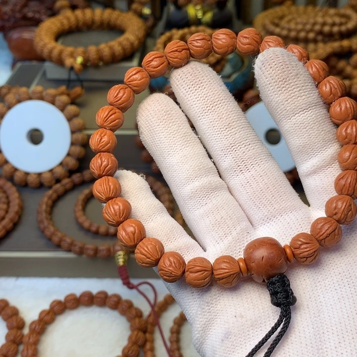 ****手串桃核秦岭龙纹