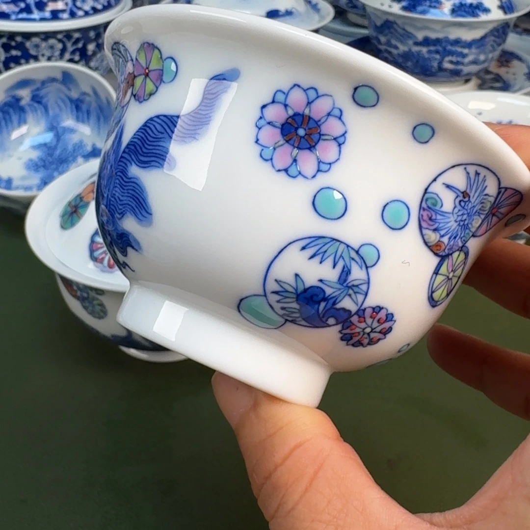景德镇纯手绘茶具圆圆299