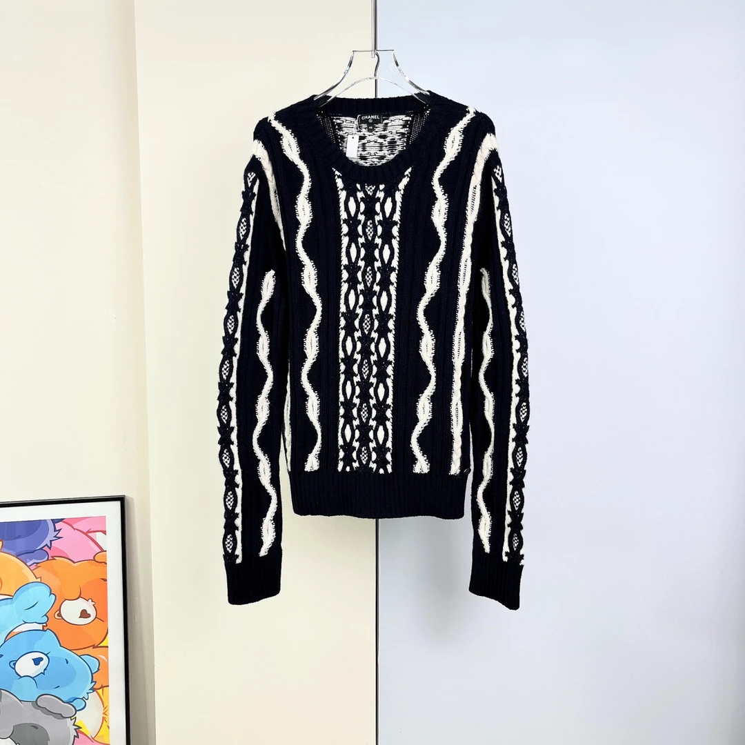 99新 Chanel/香奈儿 圆领套头/44码/Xspr3513