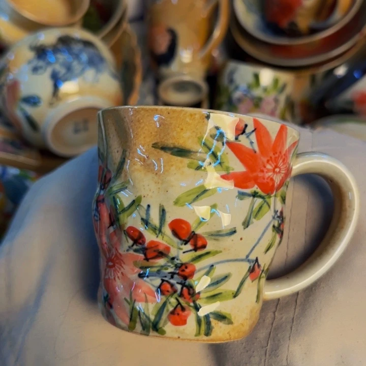 瓷片景德镇陶瓷手工手绘