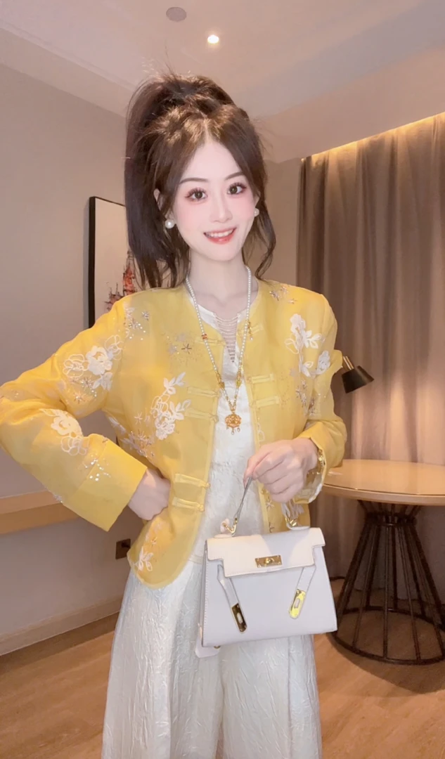 【金蕊】夏季新中式宽松气质夏季出游防晒薄款外套