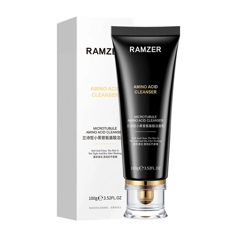 RAMZER/兰诗哲【买1送1】氨基酸洗面奶女士 清洁补水小黑管洁面乳
