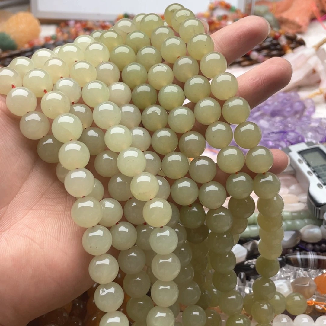 玛瑙/玉髓未镶嵌珠宝半成品一条装卡12mm天清冻圆珠