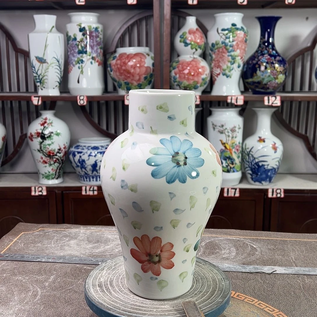 陶摆件景德镇陶瓷直口