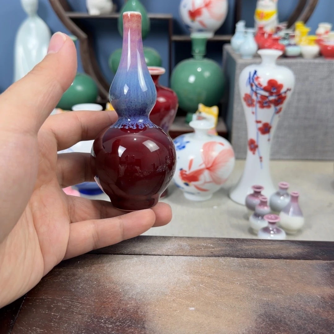 陶瓷手工小花器摆件