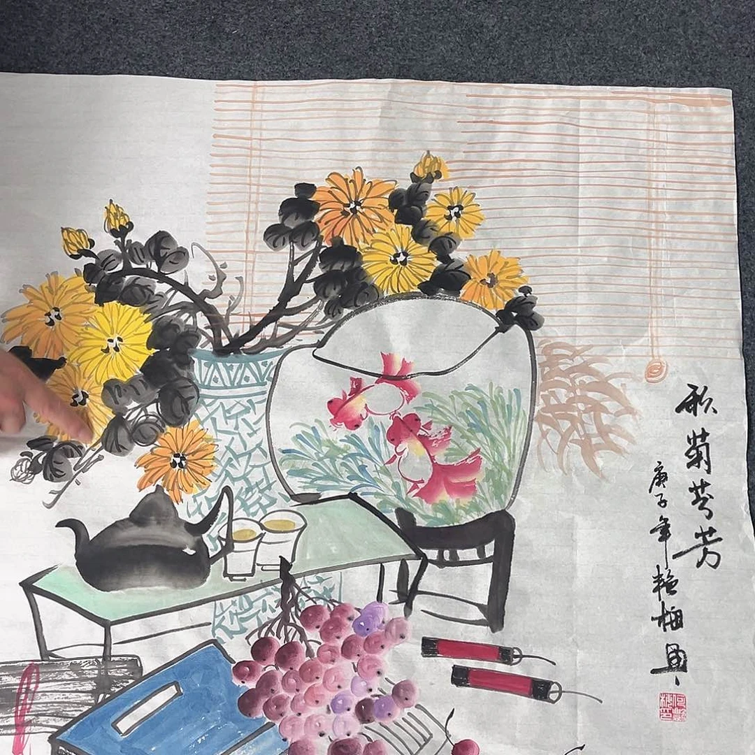 国画宣纸国画纯手绘作品
