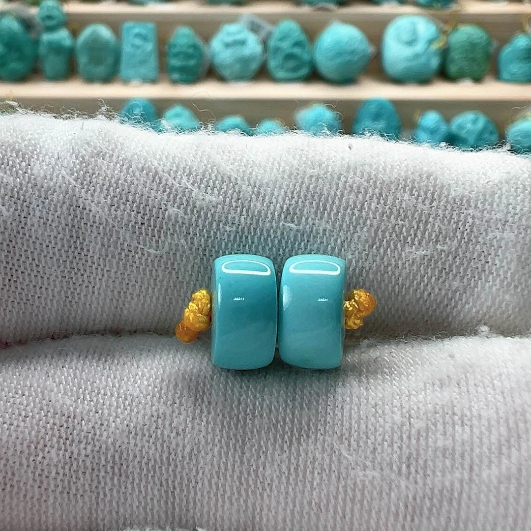 未镶嵌绿松石直切珠8.2x4.4mm