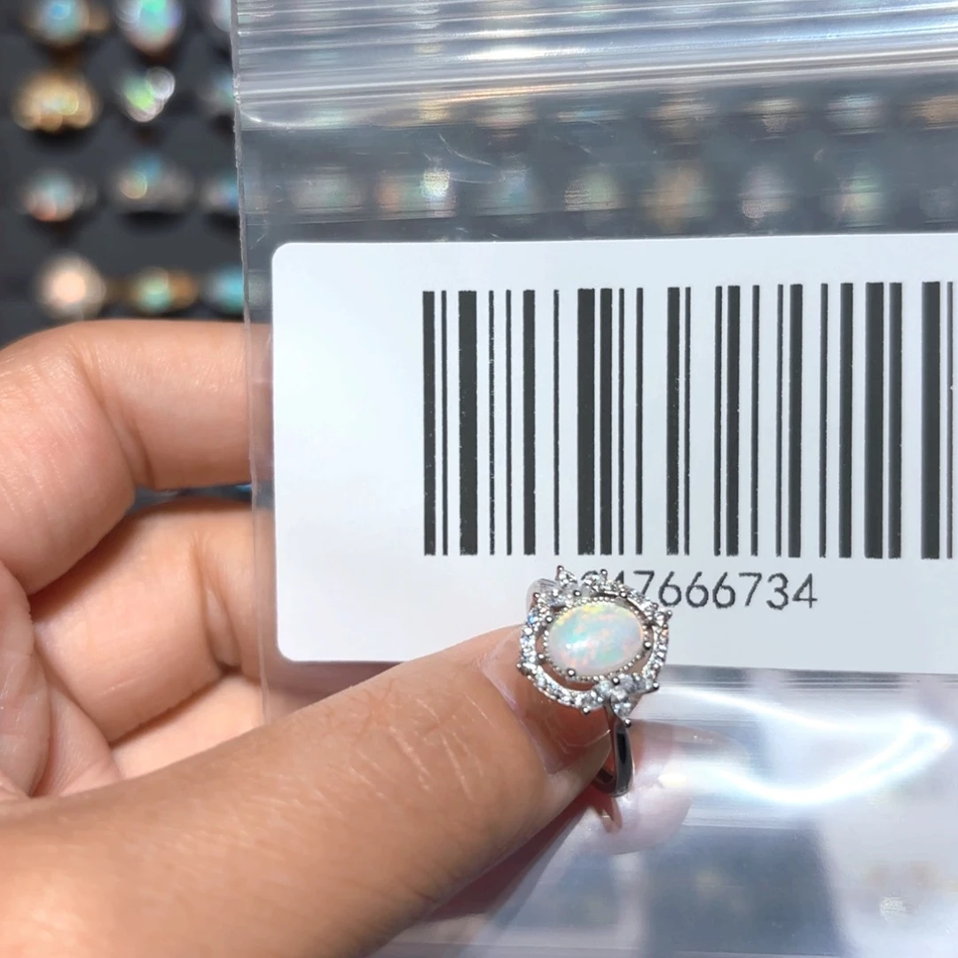 欧泊银S925镶嵌戒指玥*