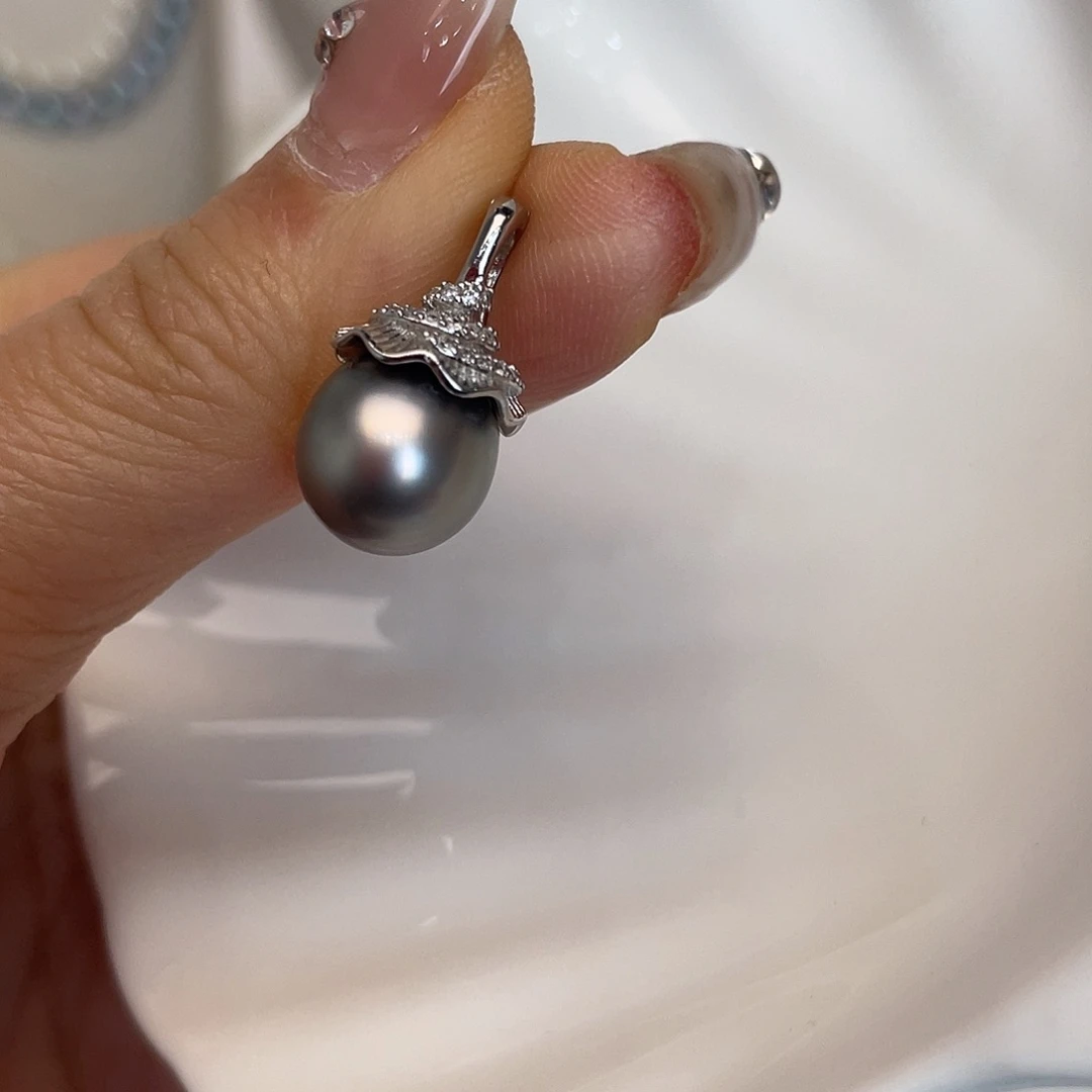 海水珍珠吊坠(不含链)银S925镶嵌