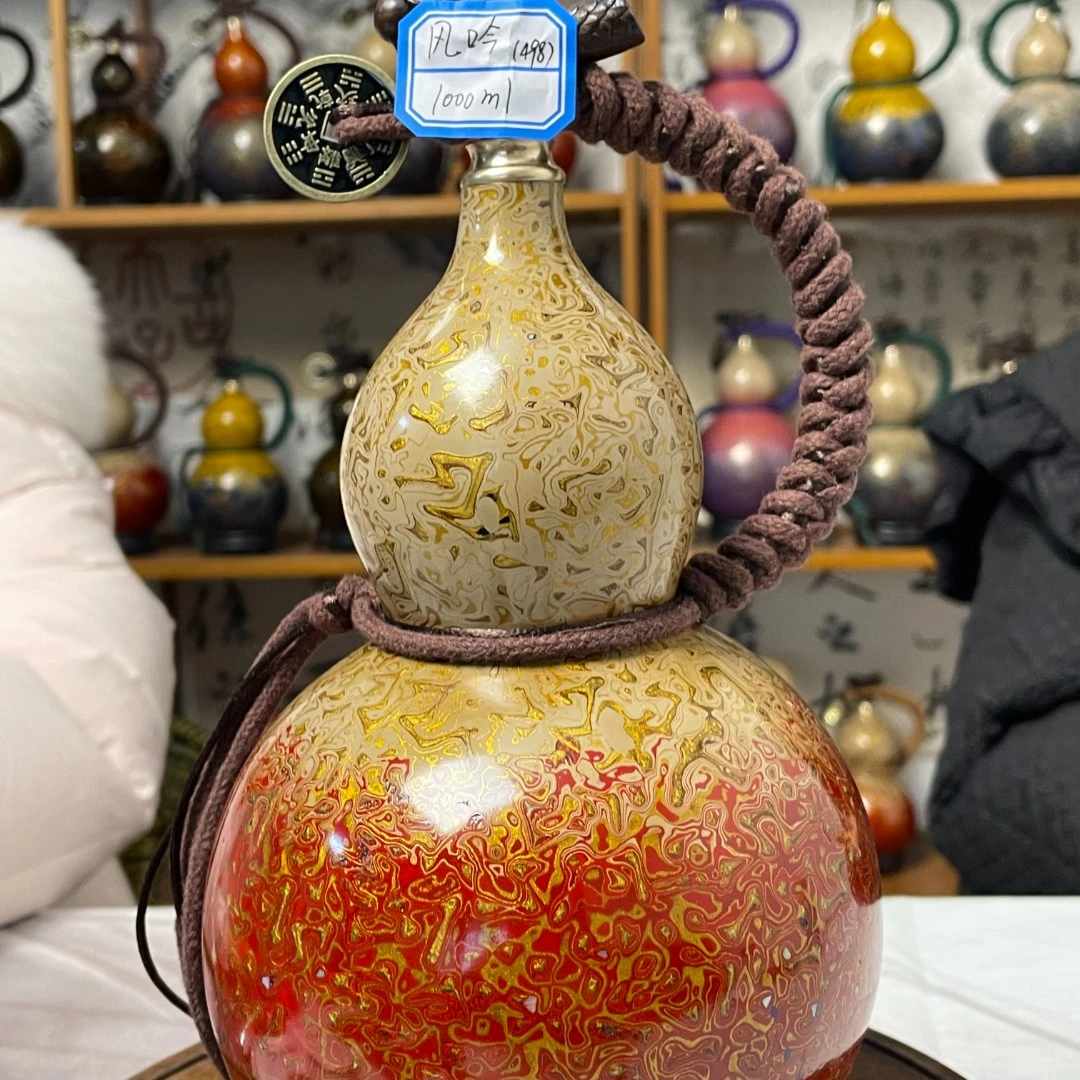 【风吟 】精品工艺大漆葫芦（可游玩携带 装水 装酒 装茶 装饮料）