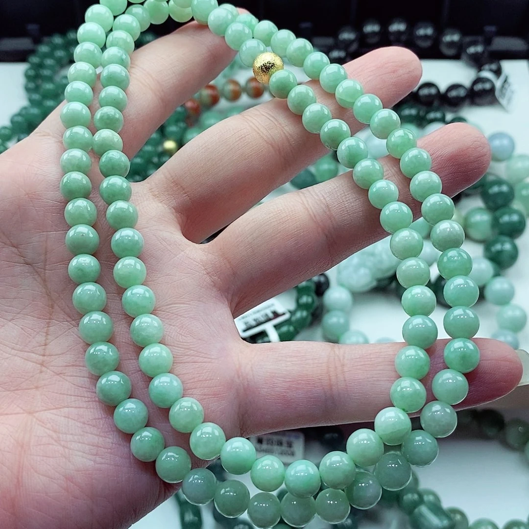 翡翠未镶嵌毛衣链
