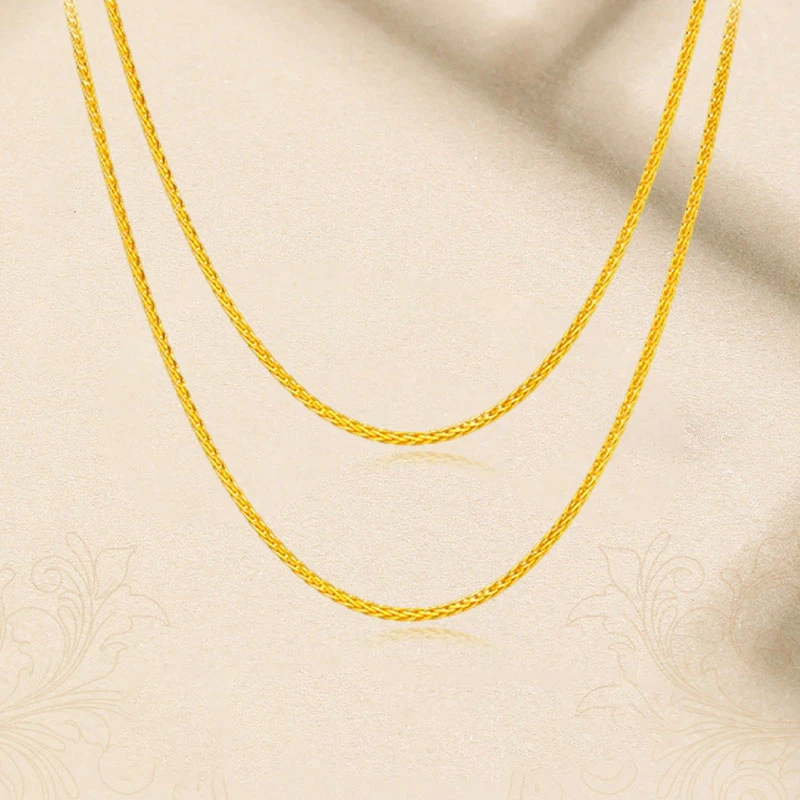 凤禧年黄金足金肖邦项链精美时尚项链