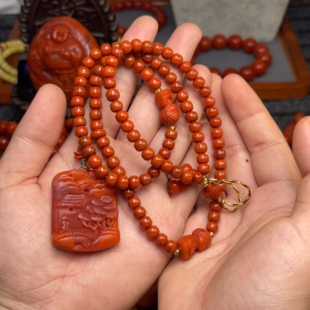 南红玛瑙配饰卡6尺寸未镶嵌