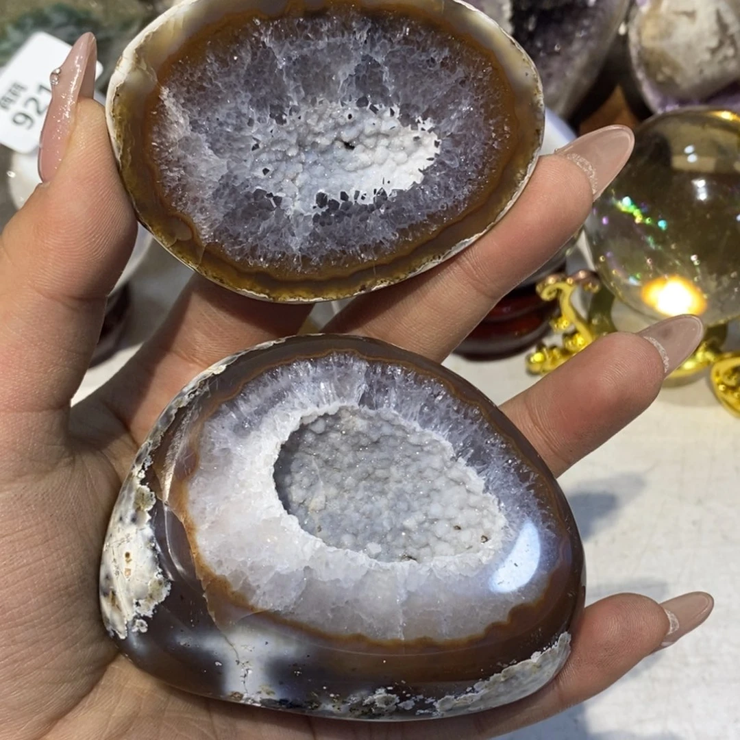 未镶嵌大型摆件（非配饰）紫晶玉化聚宝盆