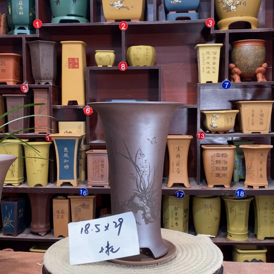 紫砂艺术紫砂花盆