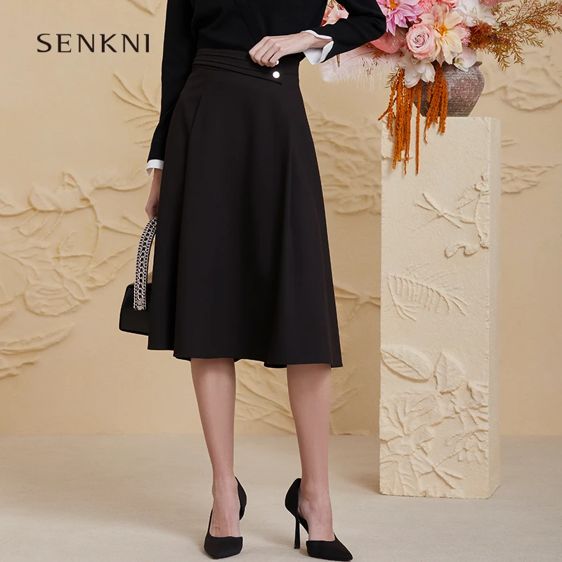 圣可尼宽松大摆a字版伞裙S160202NE