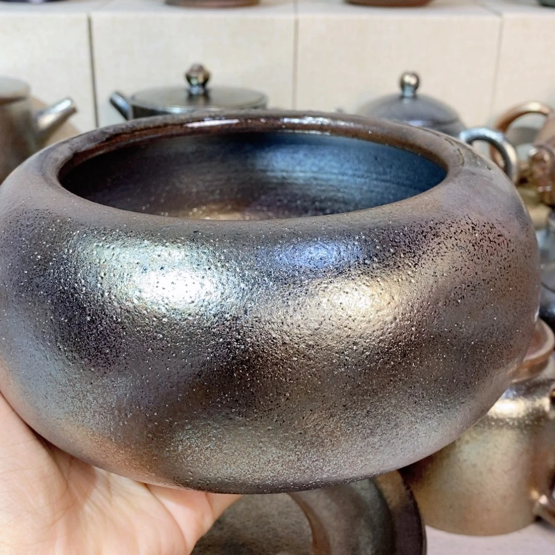 汐***潼云南建水紫陶柴烧水洗