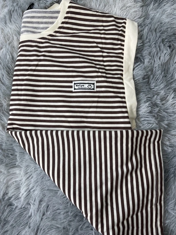 纯棉无袖睡衣27813不带胸垫坎肩短裤薄款时尚少女运动风家居服