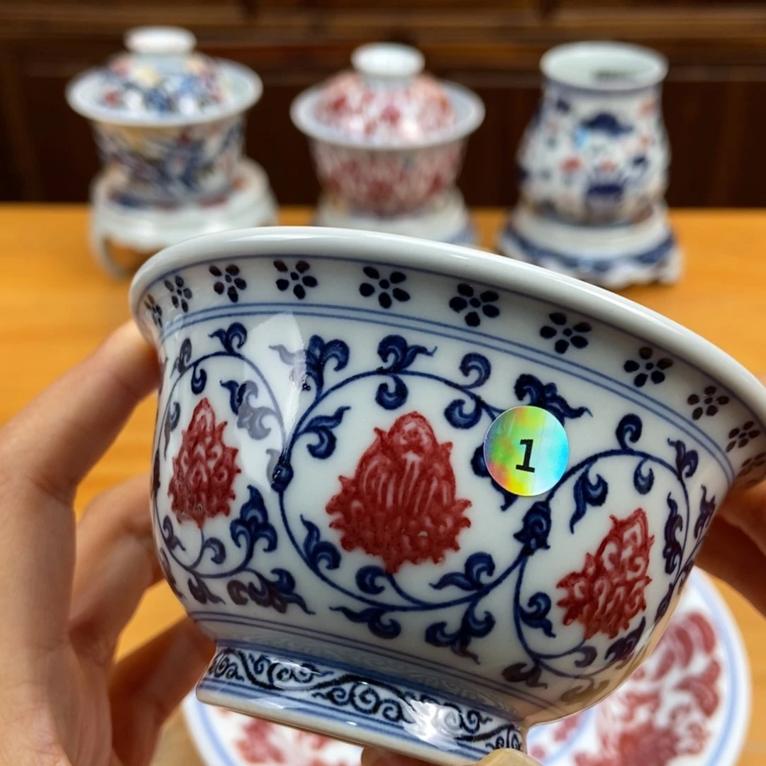 手绘现代茶具非古董