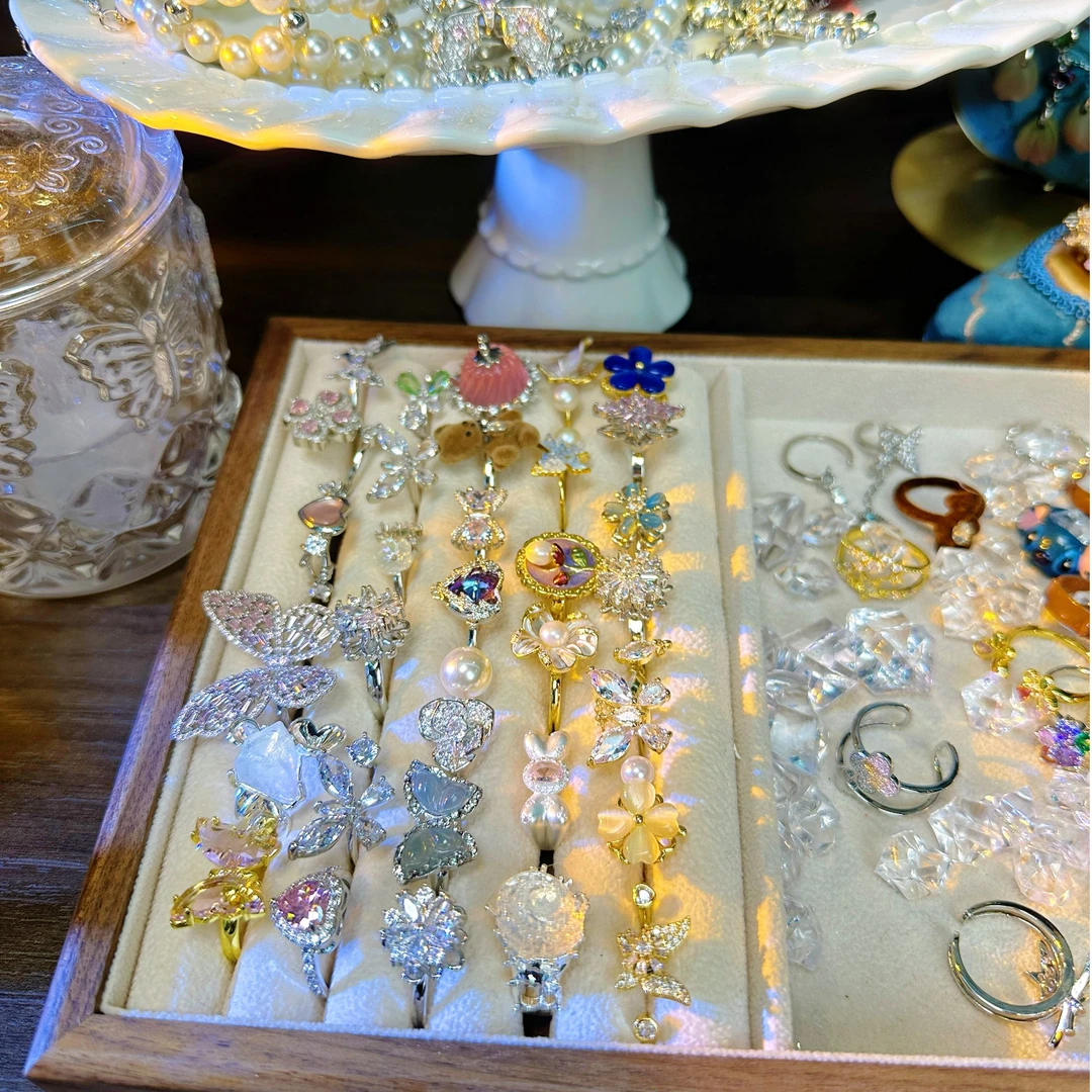 钛钢锆石戒指 新款精工戒指（直播拆）