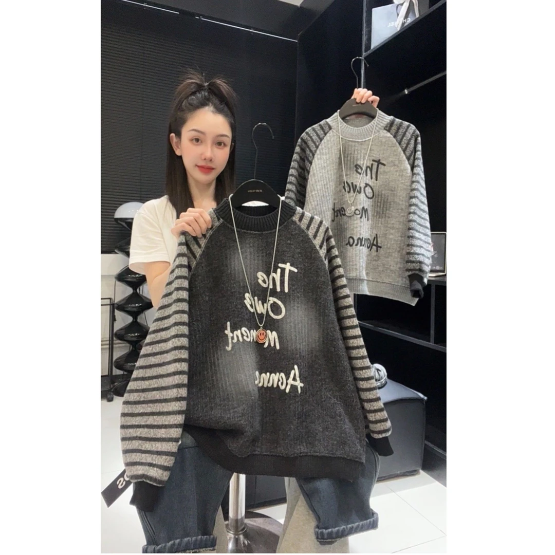 男女童2025秋冬新款中大童加厚韩版加厚保暖卫衣