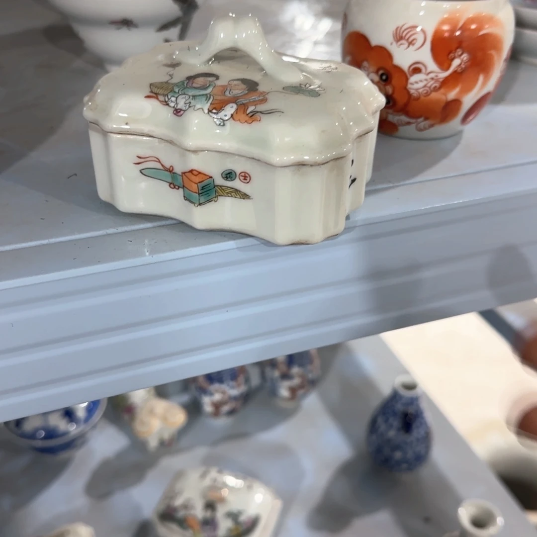 瓷片摆件手绘瓷器全部处理了吧