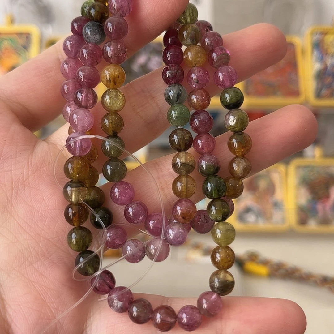 碧玺手链未镶嵌矿坑