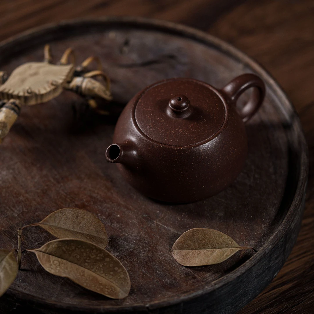 砂盛元 【溪尘】原矿8目龙血砂 180cc 手工制作内推孔 宜兴紫砂壶