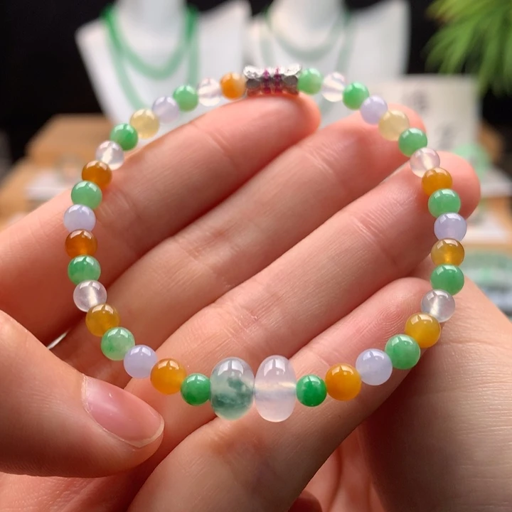 翡翠未镶嵌手串天然缅甸A货翡翠