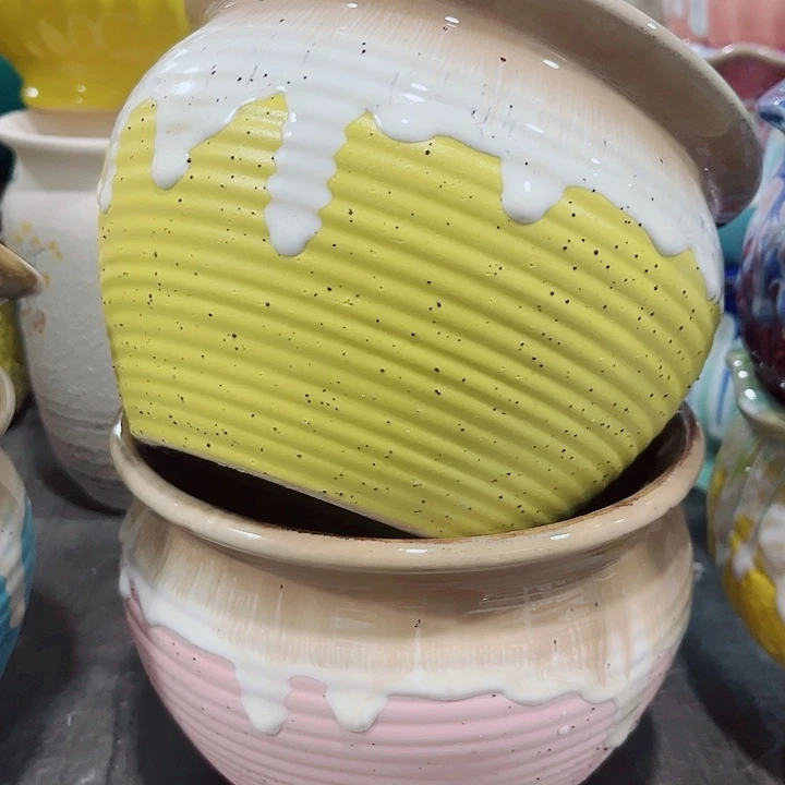 多肉陶瓷花盆满10元包邮