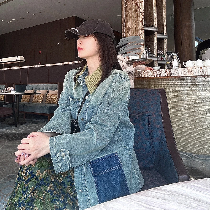 BETTER JOELAY -【紫霞云烟】时尚秋冬牛仔外套百搭简约休闲ZZ2075