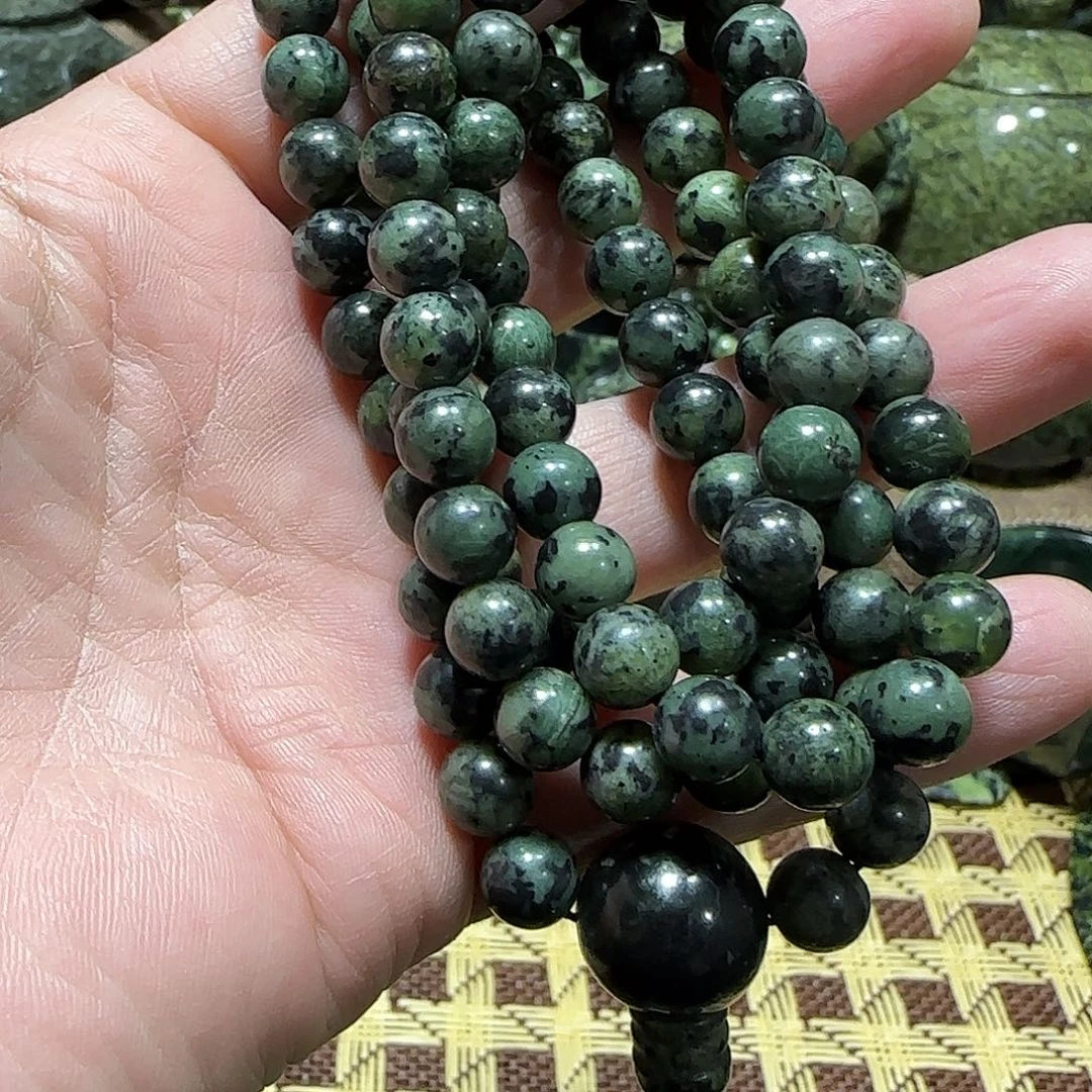 蛇纹石玉未镶嵌藏玉药王石能量产品