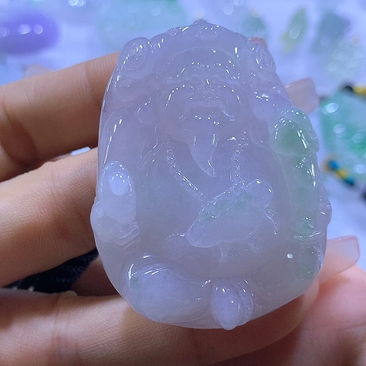 翡翠未镶嵌颈饰天然翡翠A货吊坠