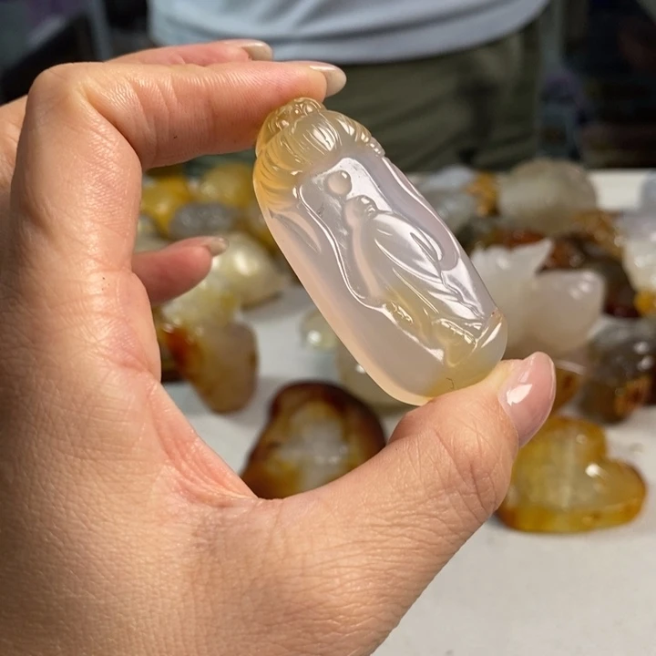 玛瑙/玉髓吊坠(不含链)未镶嵌