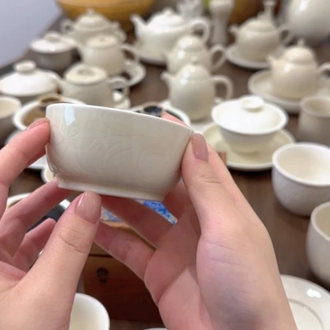 黑**白微瑕 主人杯莲花 不带礼盒