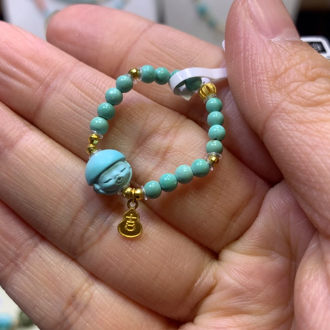 绿松石18K金镶嵌戒指