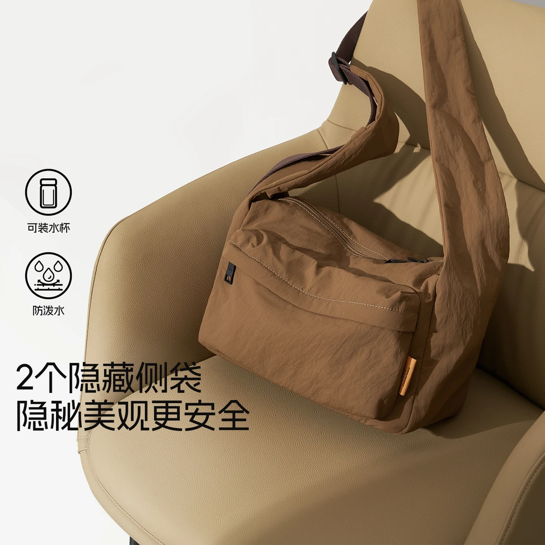 【暖系流光】敦敦斜挎包2025新款包包日常通勤单肩包百搭休闲大容量