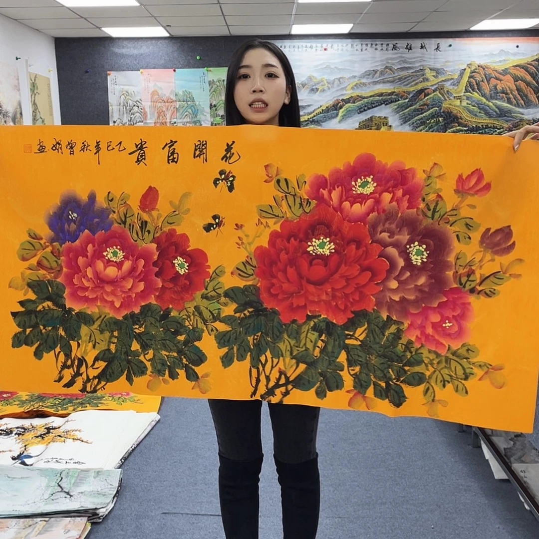 国画作品小姐姐放漏…