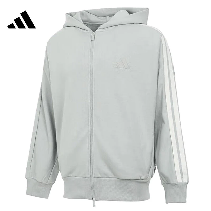 adidas阿迪达斯ST 3ST KN TT针织连帽流光风外套JL6079