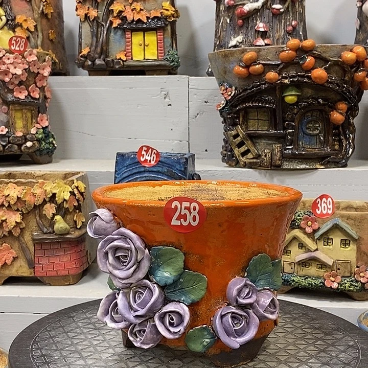 福利258 号陶然花器手工花盆