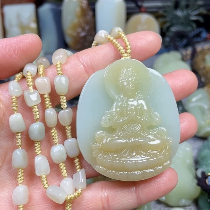 和田玉未镶嵌挂件