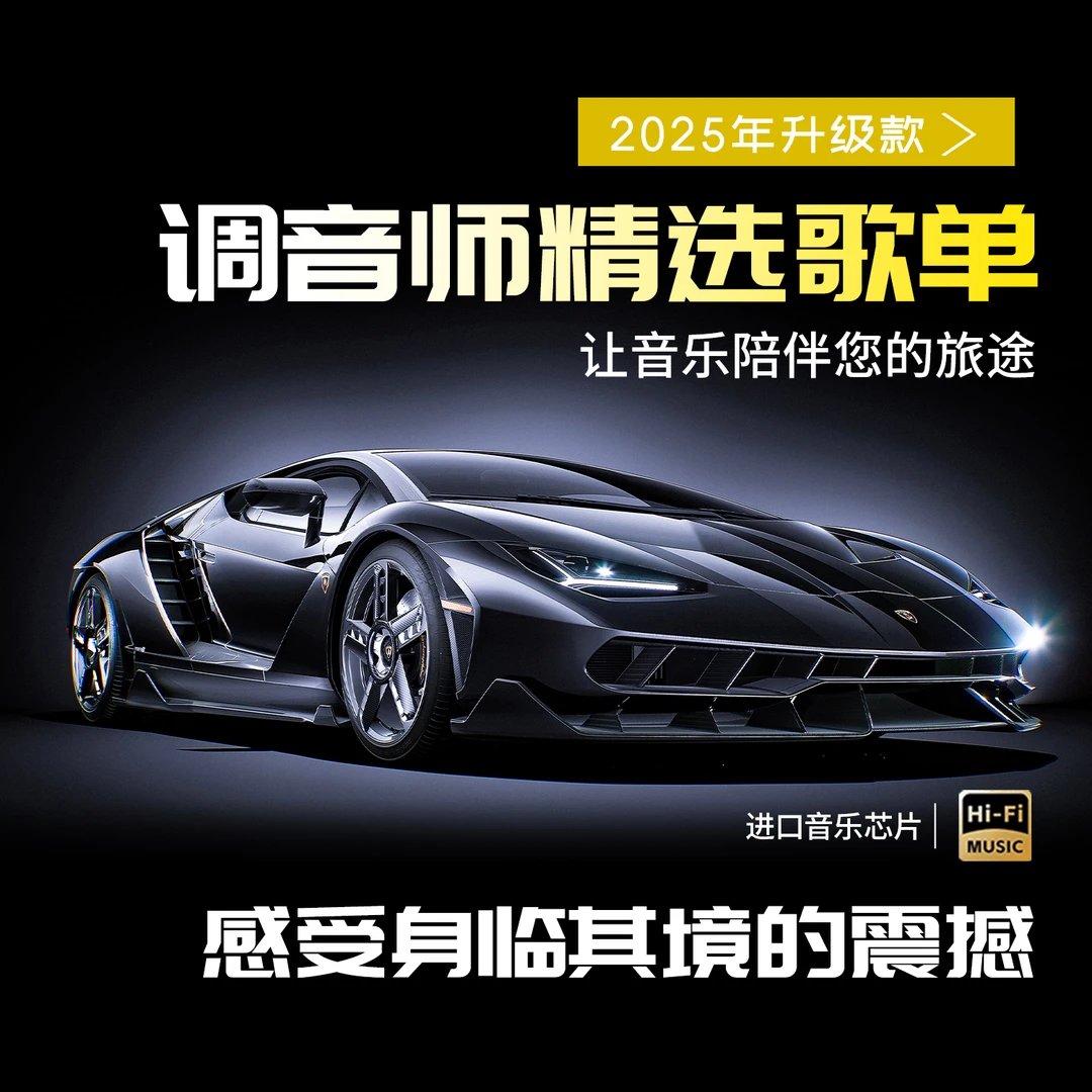 正版原唱【新款母带音源】带歌词车载u盘 精选母带灌入高品质音乐