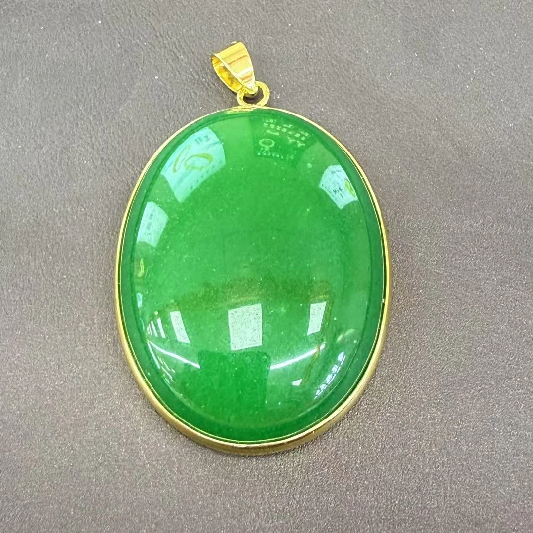 高货蛋面翡翠设计款吊坠012